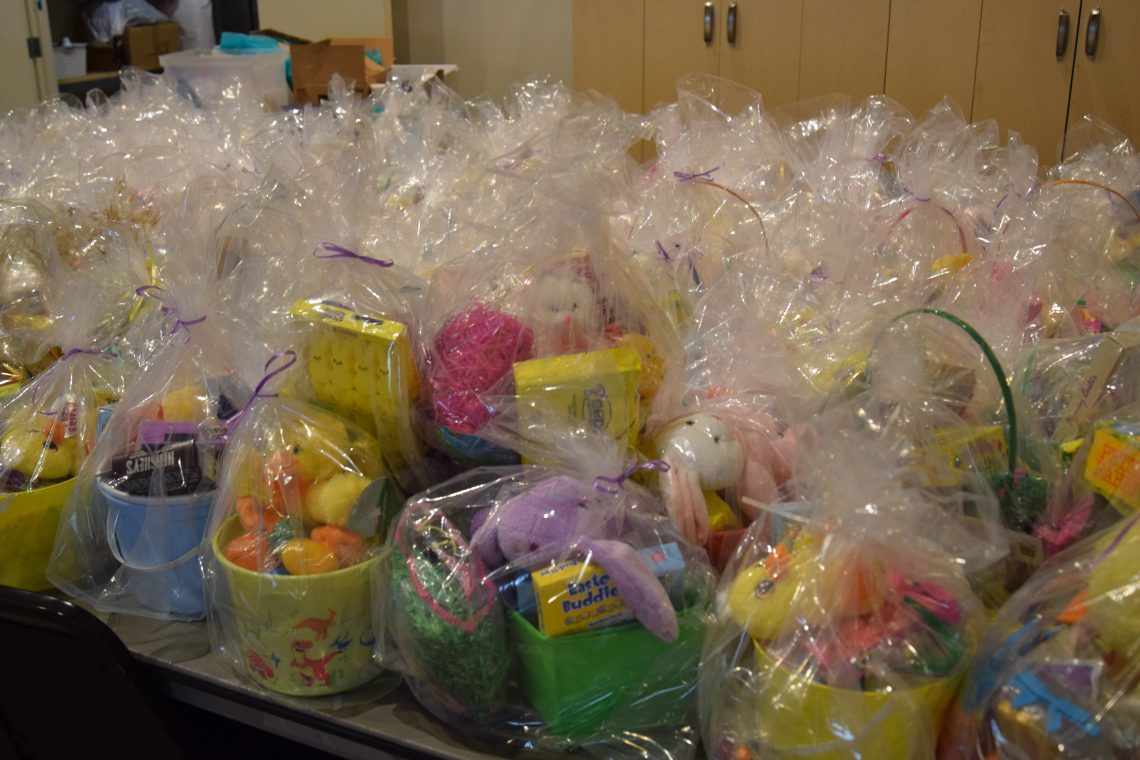 Easter Baskets for Williamsburg House of Mercy's distribution